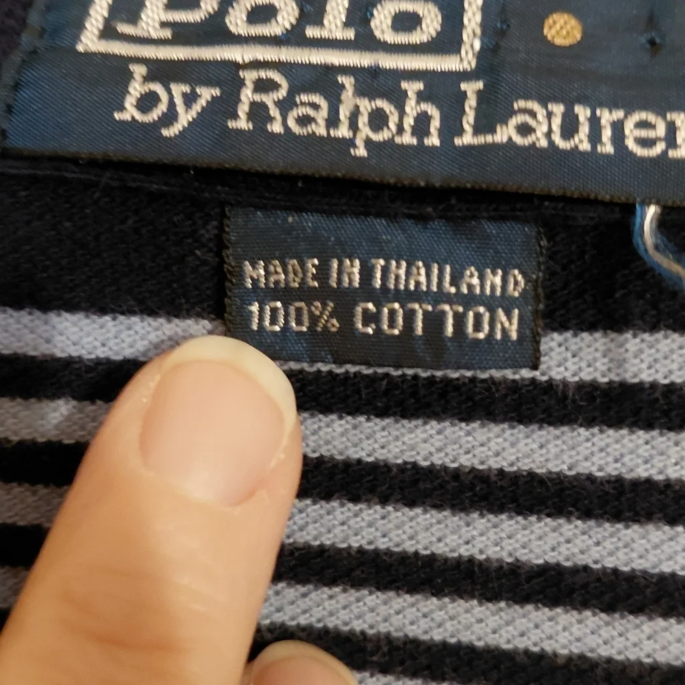 Polo Ralph Lauren Navy Striped Polo Shirt